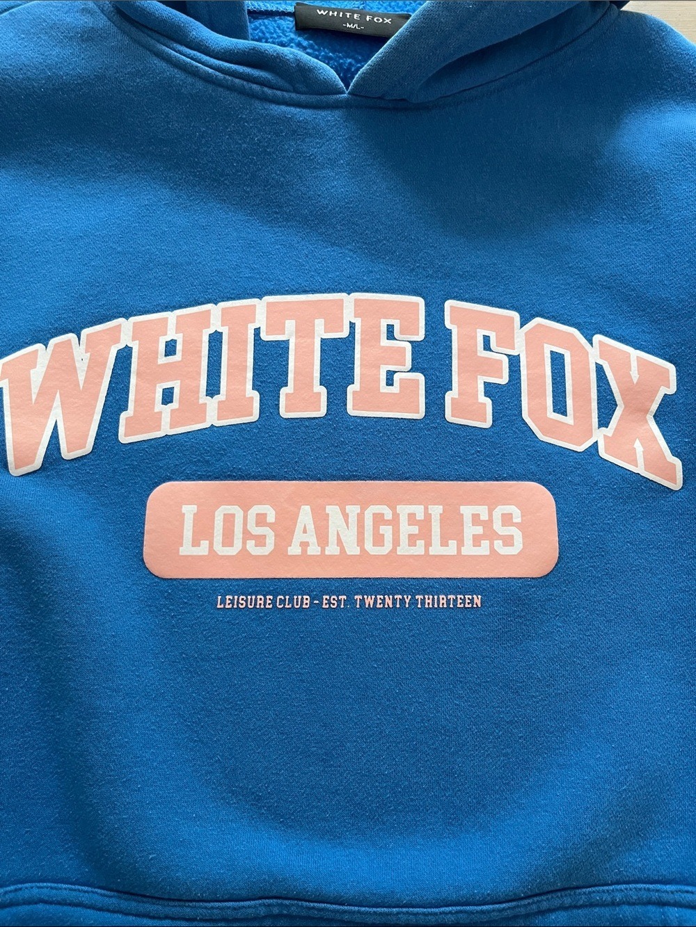 WHITE FOX Los Angeles Leisure Club Blue Hoodie - Picture 4 of 6